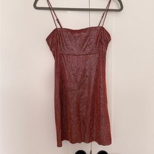 Urban Outfitters Sparkling Red/Pink Mini Dress